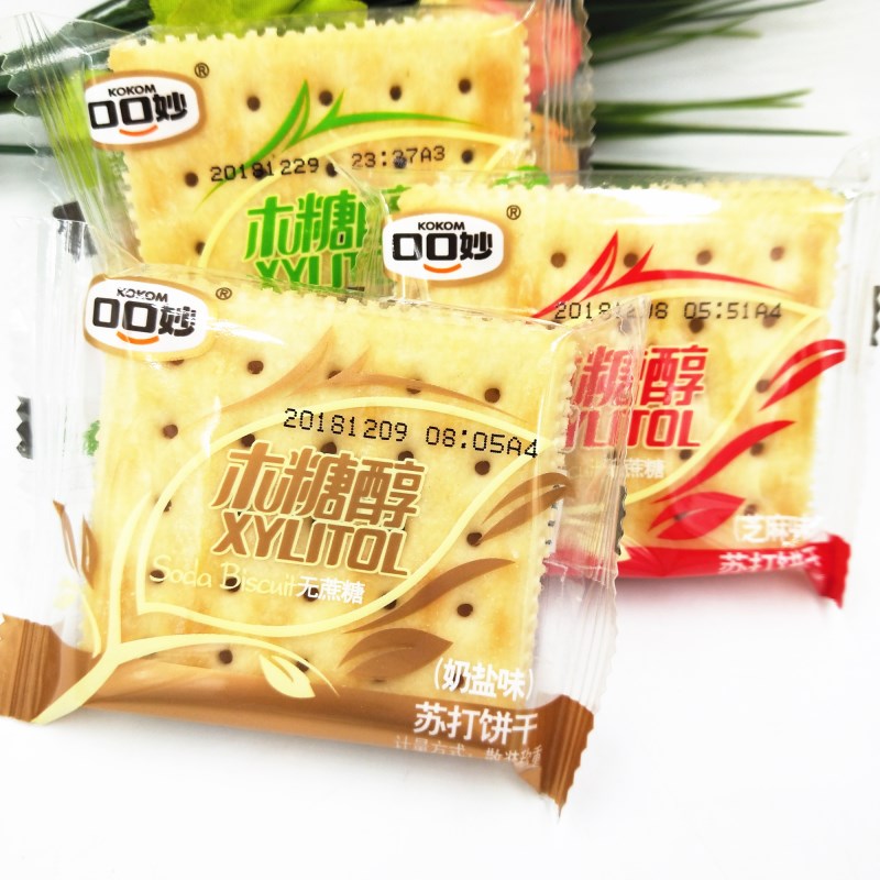 The mouth of woolen glycol soda cookie sugar food office casual snack health and delicious 1500g