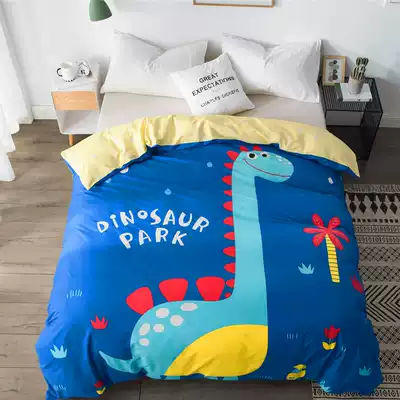 Cartoon cotton quilt cover single piece cotton quilt cover student dormitory single 150x200cm1 8x2 2m200x230