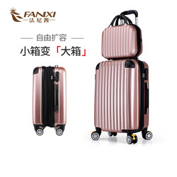 Fanisi Trolley Box Mother Box Suitcase Women's Small 20-inch Travel Portable Password Suitcase Large 26 Extension