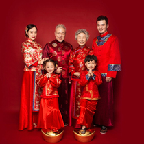 2021 New Year All Home Fo Family clothes children Photographic clothing Studios Chinese style Chinatown themed photo clothes