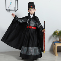 Childrens kinder Wei boy Han clothes flying fish to serve Ming Dynasty Ancient Clothing Suit Boy four Big Four Catcher Performances Out of Spring and Autumn