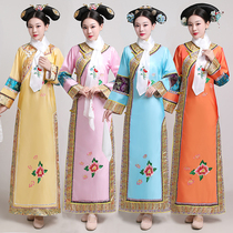 The Qing Dynasty Ancient Costume Women also Evegge Flag to the Princess Palace Women Empress Zhen Huan Huan Huan Costume Qipao Grand Code Palace Costume
