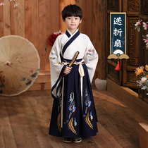 Hanfu Boy Chunqiu Childrens Ancient Fairy Superfairy Chinese Wind Less Masters Gufeng Boy Tang Costume Summer Clothing