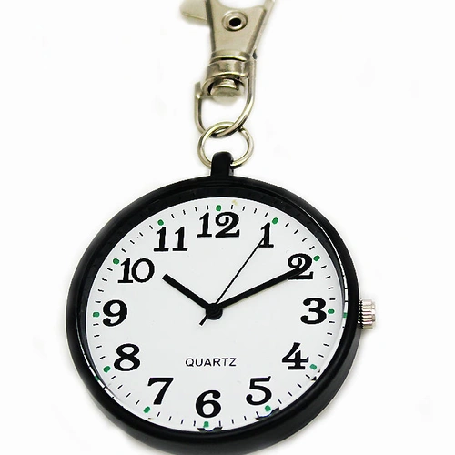 Водонепроницаемые кварцевые ретро карманные часы с зажимом подходит для мужчин и женщин, простой и элегантный дизайн