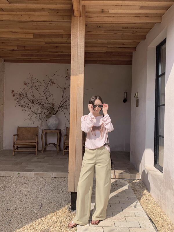 Vintage High-Waisted Slimming Work Pants for Women, 2026 Spring New Versatile Loose Straight Wide-Leg Casual Pants P7832