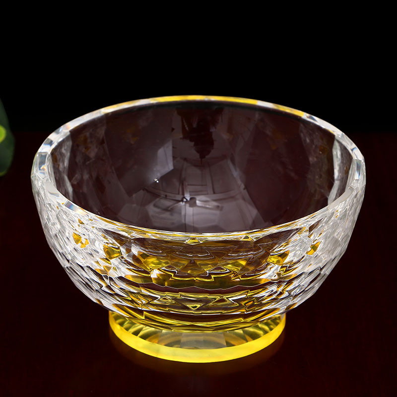 Buddha Supplies Crystal for the Bowl Fasting Bowl Buddha Former Crystal Holy water glass for the Buddha's Cup Small number Guanyin Home Worship Cup