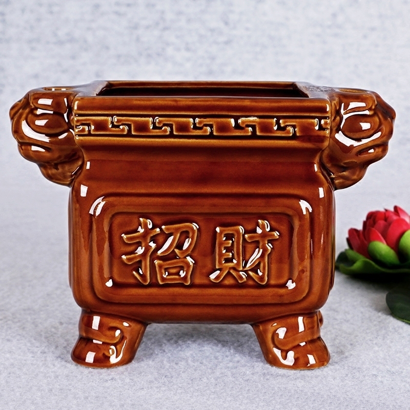 Ceramic fragrance oven Quartet stove flavor furnace for the public to the incense stove of the Ceramic Spirit Outside the Small Household Fragrance Outside