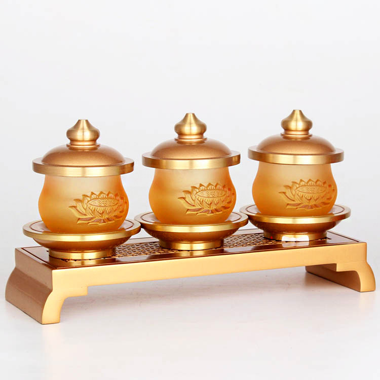 Taiwan Glazed Holy Water Cup For Buddha Cup Relief Lotus Holy Water Cup Home Guanyin Water Purifying Cup Water Supply Cup Brass-Taobao