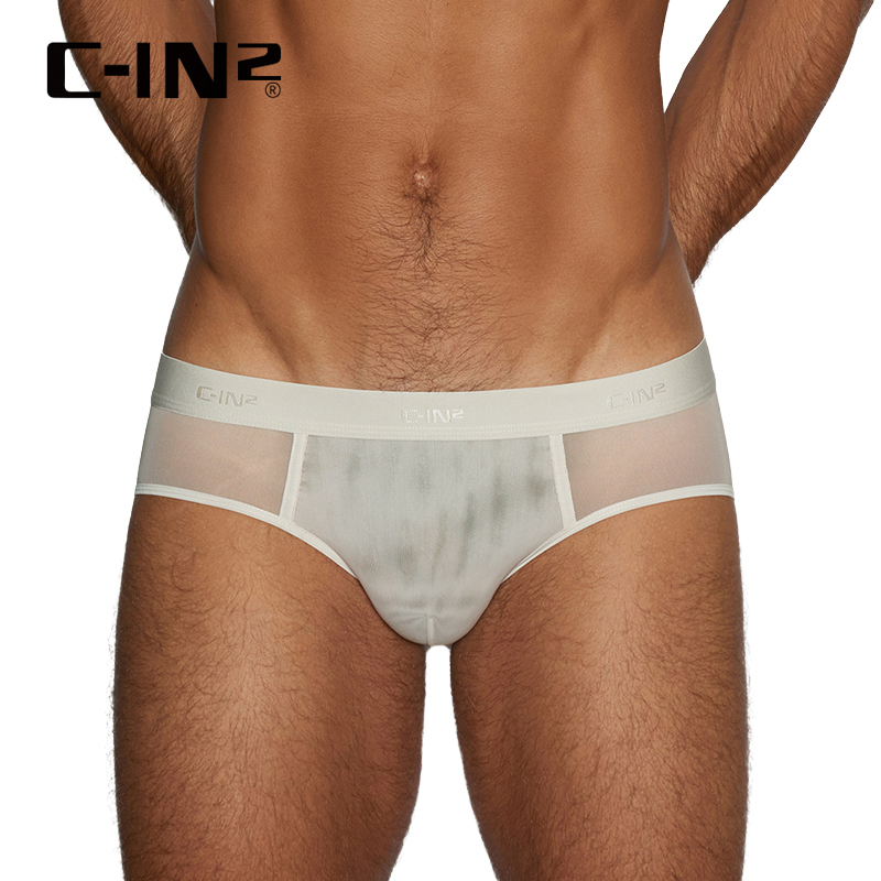 C-In2 New Men's Underwear Elastic Breathable Mesh Transparent U-Convex Low-Waist Sexy Briefs 5713Fa C-In2 New Men's Underwear Elastic Breathable Mesh Transparent U-Convex Low-Waist Sexy Briefs 5713Fa