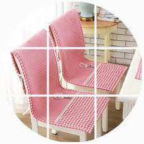 Pastoral fabric one-piece chair cushion Table chair cushion Seat cushion Four seasons thickened non-slip cushion cushion One-piece