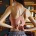 Vẻ đẹp gợi cảm trở lại dây đeo đồ lót yoga rập khuôn thể thao tập thể dục áo ngực chống sốc tập hợp chạy vest nhanh khô áo ngực - Đồ lót thể thao