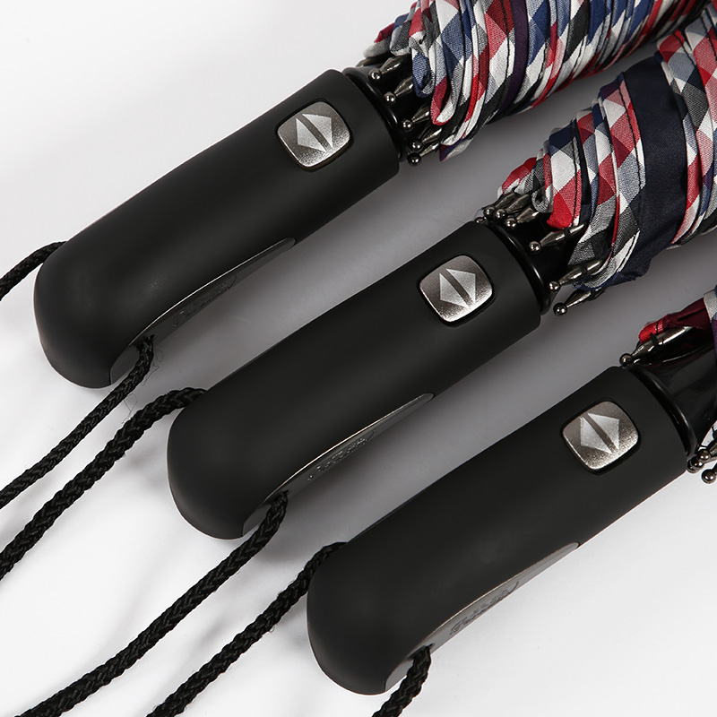 Paradise umbrella oversize male and female two-fold umbrella folding fully automatic reinforcement clear and rain dual-use umbrella triple double student advertising umbrella