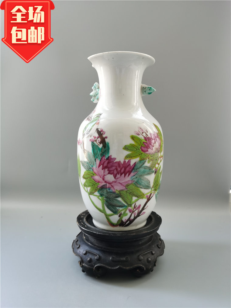 中国　民国期　豆釉釉下藍緑彩小瓶　送料込み0831 中国 民国期 豆釉釉下藍緑彩小瓶 送料込み0831 陶瓷蓝