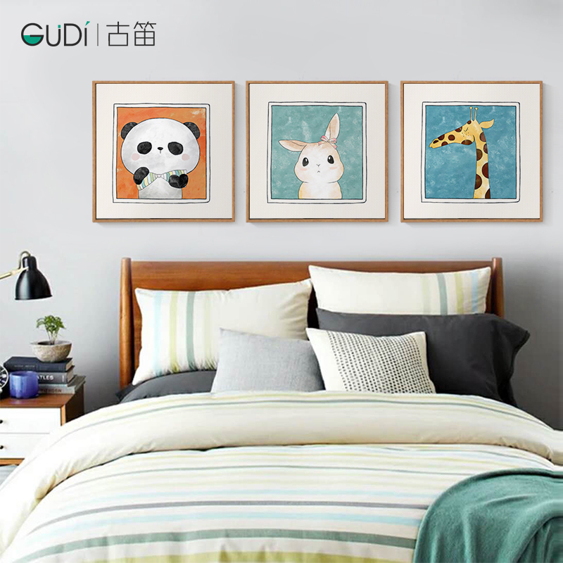 Living Room Decoration Painting Sofa Background Hung Painting Children's House Cute Wall Painting Modern Minimalist Painting Sofa Background Oil Painting