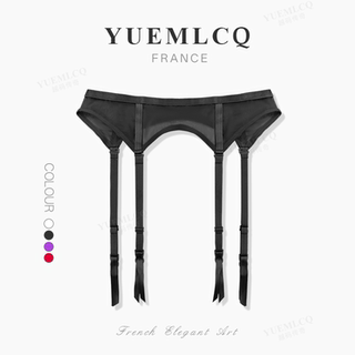High-End Garter Belt Integrated Stockings Anti-Slip Black Garter Belt 2025 New Style Suspender Stockings French Style Sexy