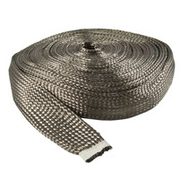 Titanium fiber wire harness Cable hose Insulation high temperature protection Protective sleeve Anti-scalding network management braided high temperature tube