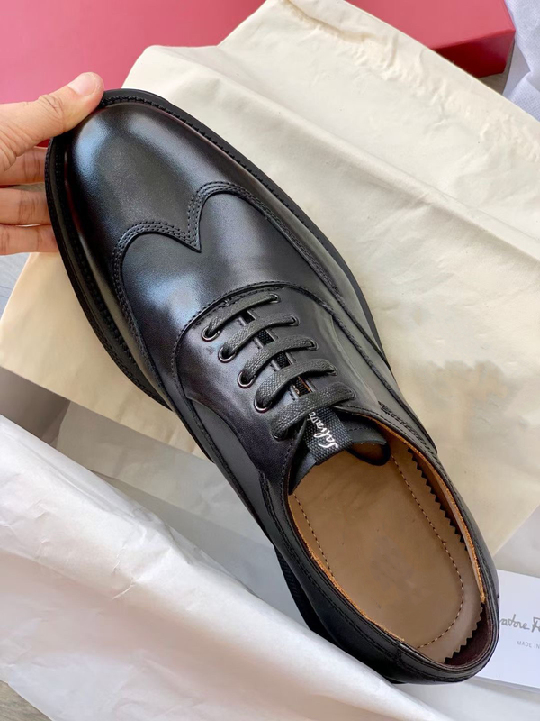 F*Lag* Foreign Trade Channel Thick-Soled Fashion Derby Shoes, Comfortable Men's Shoes, Classy Business Casual Leather Shoes