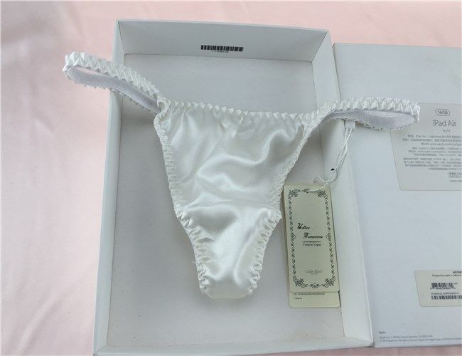 100% Mulberry Silk Ladies Silk Thong Silk Satin T Pants Sexy Beauty Panties Spring Summer