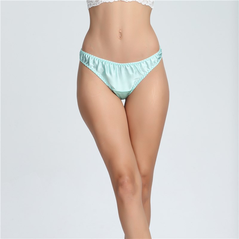 Quần lót lụa nữ 100% lụa tơ tằm nữ thongs quần T gợi cảm. quan sip nam
