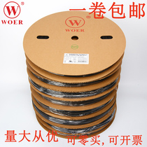 Volwoer environmental protection Heat Shrinkable tube high quality insulation sleeve lightning protection waterproof 5MM black and white and other multi-color one roll