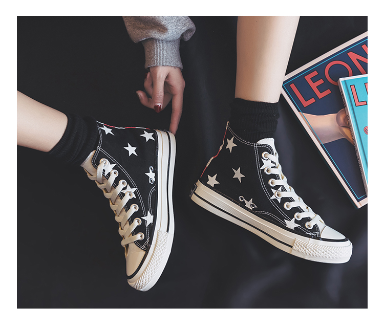 Giày vải cao cấp nữ 鸳鸯 màu Harajuku ulzzang2019 mùa xuân mới học sinh phiên bản Hàn Quốc của giày hoang dã - Plimsolls giầy bốt nữ