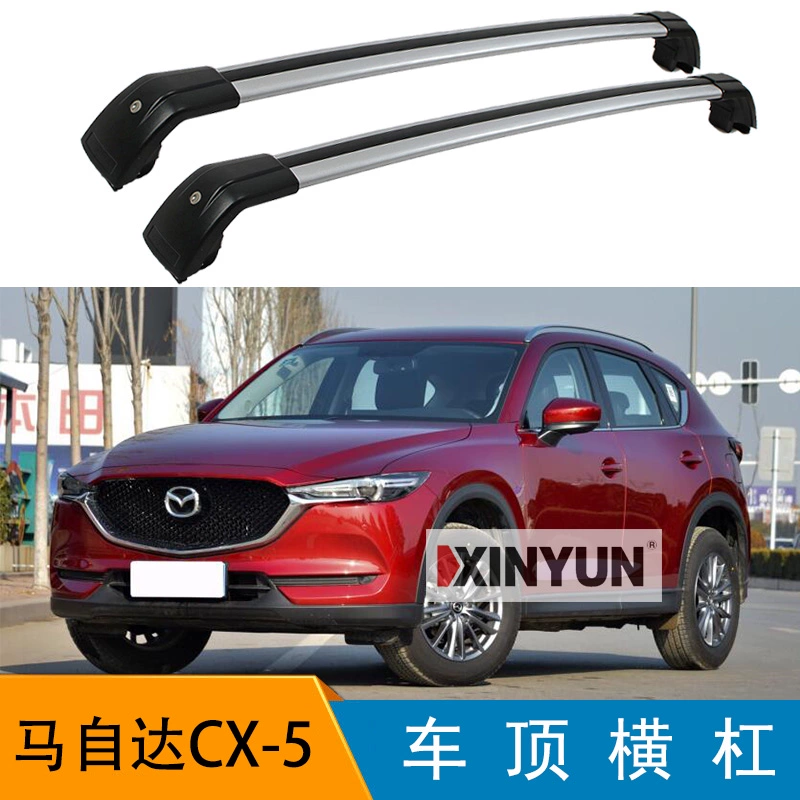 Thích hợp cho Mazda CX-5 đường sắt tải giá hành lý hộp hành lý mái lều giá hành lý khung hành lý - Roof Rack
