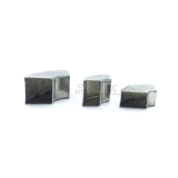304 stainless steel welding square elbow accessories Industrial square bracket exhaust pipe switching 90-degree square pipe elbow fitting