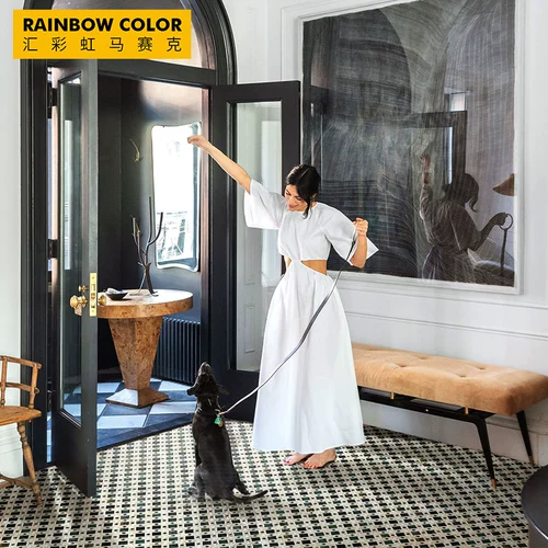 汇彩虹 Ретро -муоли плитка кухня кухонная плитка плитка плитка квартиры балконы паттертрия мозаичная плитка настенная плитка