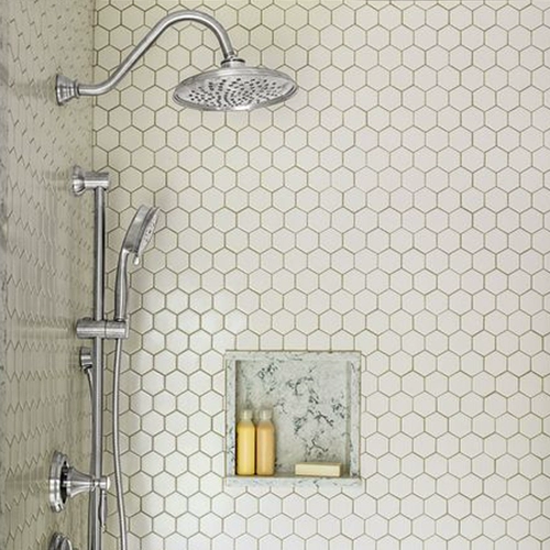 Гексагональная фарфоровая плитка мозаичная мозаичная кухонная туалетная туалетная туалетная матовая поверхность черно -белая шестиугольная настенная плитка