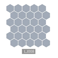 LJ008 средний шестигранник светло -голубой
