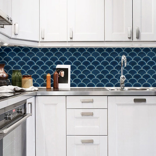 Глубокая ледяная чешуйка кирпичная зонтика -керамическая мозаичная плитка фоновая стена туалет, плитка вентиляционного вентилятора Xuangan