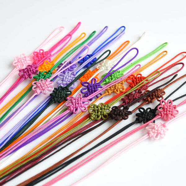 A Line Square Flower Small Chinese Knot Small Bookmark Pillow Seat Cushions Chinese Knot Tassel Fringe Craft Must Be Tassel Accessories