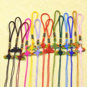 Exquisite Chinese Knot Semi-Finished Product, Small Fortune Knot, Flowing Tassel Butterfly Pendant, Small Knot, Unique H