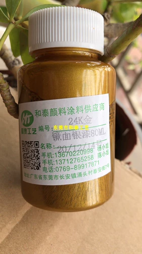 Экологически чистая живопись с золотой вставкой для зеркальной серебряной пасты Поверхностная эффект гальванической пасты украшения ручной работы