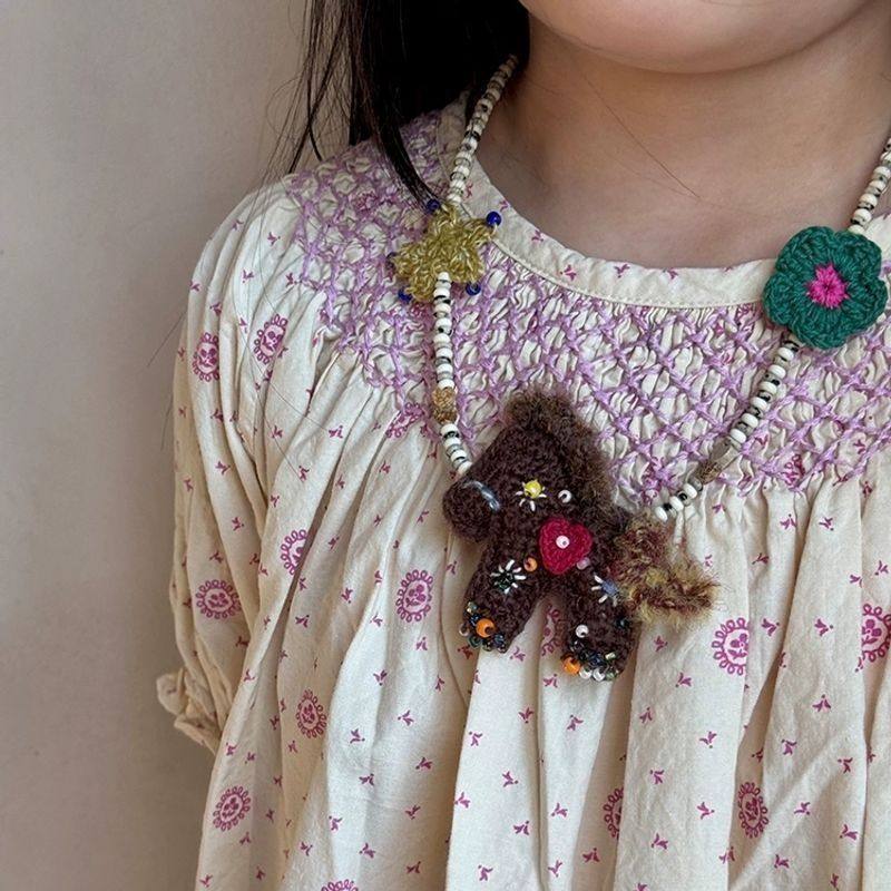 Potato Small Yellow Banana Hand-Crocheted Vintage Pony Necklace for Women, Yarn Exaggerated Melard Sweater Decoration Potato Small Yellow Banana Hand-Crocheted Vintage Pony Necklace for Women, Yarn Exaggerated Melard Sweater Decoration