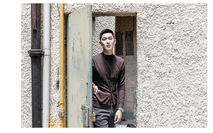 5 màu Horizon Men Mùa thu và mùa đông quý ông Slim áo nịt len ​​hai dây phiên bản Hàn Quốc áo hoodie nam