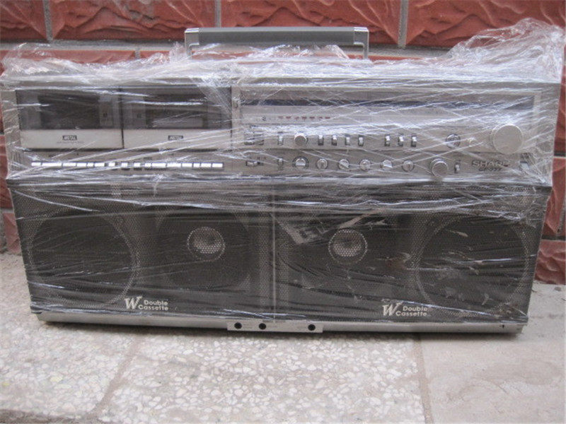 Japanese original SHARP Sharp GF-777 tape recorder six speakers dual card tape recorder