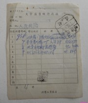 Chengdu (10) Domestic postage paid stamped 64 4 15 Post 1103 B bulk registered mail receipt