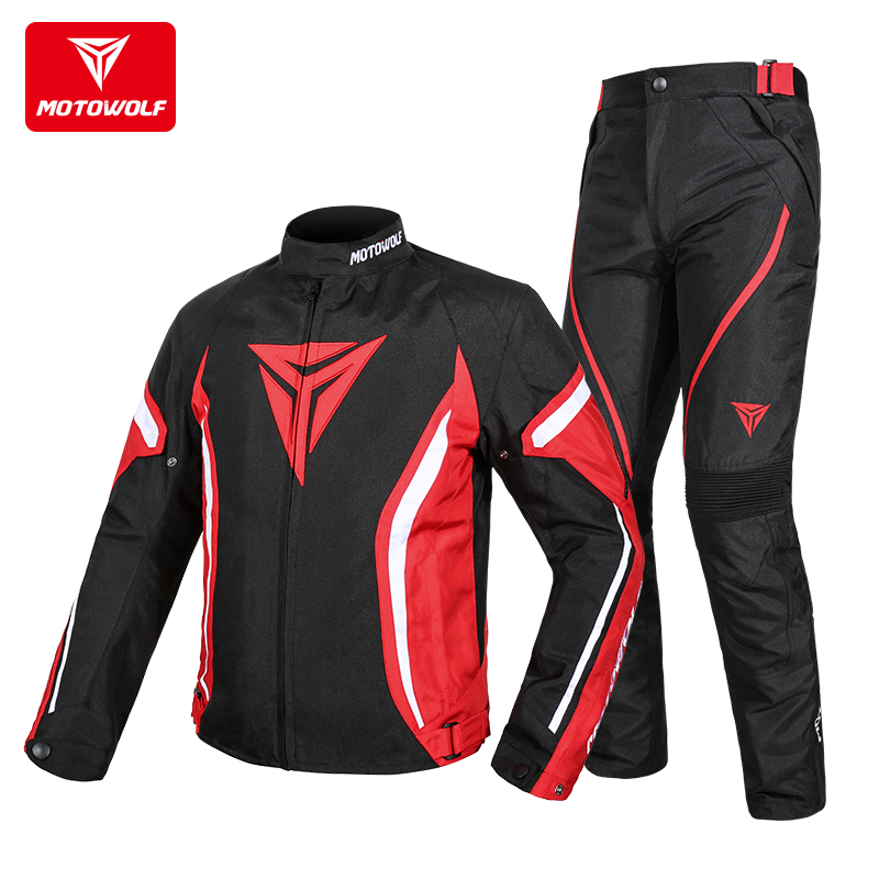 Motorcycle riding suit set four summer waterproof windproof racing fall-proof pull suit Motorcycle men's clothing