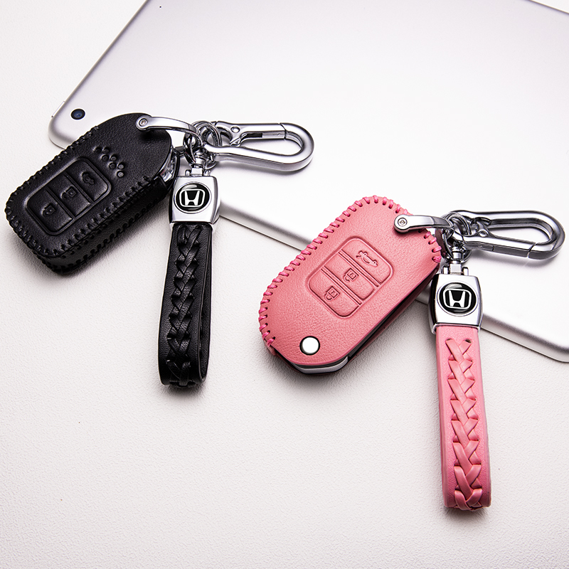 2021 Honda genuine leather key bag new CRV crown Road URV Binzhi XRV Hao Ying car key set keychain