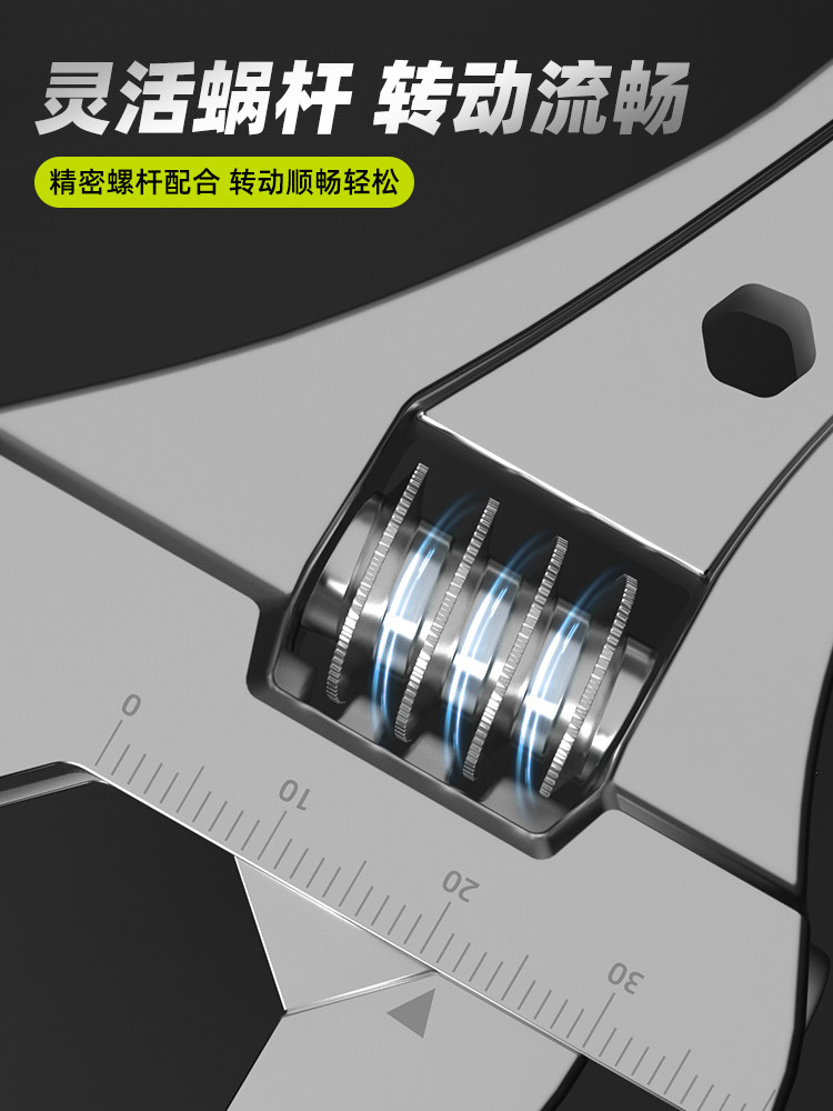 Adjustable Wrench, Bathroom Adjustable Wrench, Large Opening Wrench, Multi-Purpose Wrench Set, Narrow Space Wrench