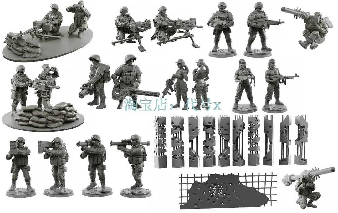 白乌鸦2020年9月战棋桌游3d打印模型stl手办高精素材文件