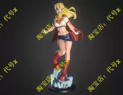 Superman girl super girl 3D printing model obj data stl character model high precision material file