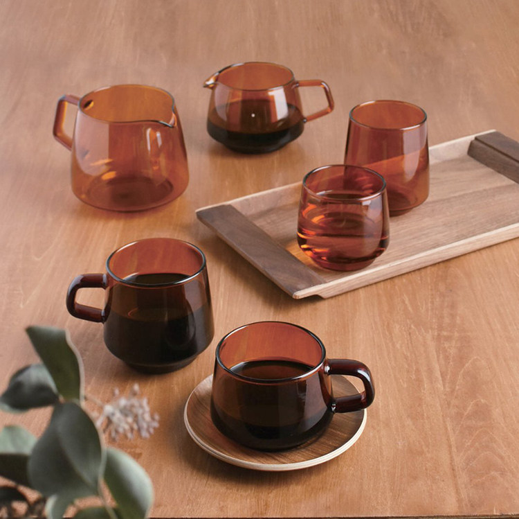 Minority Japanese KINTO SEPIA amber - resistant glass cup cup of cup cup of cup
