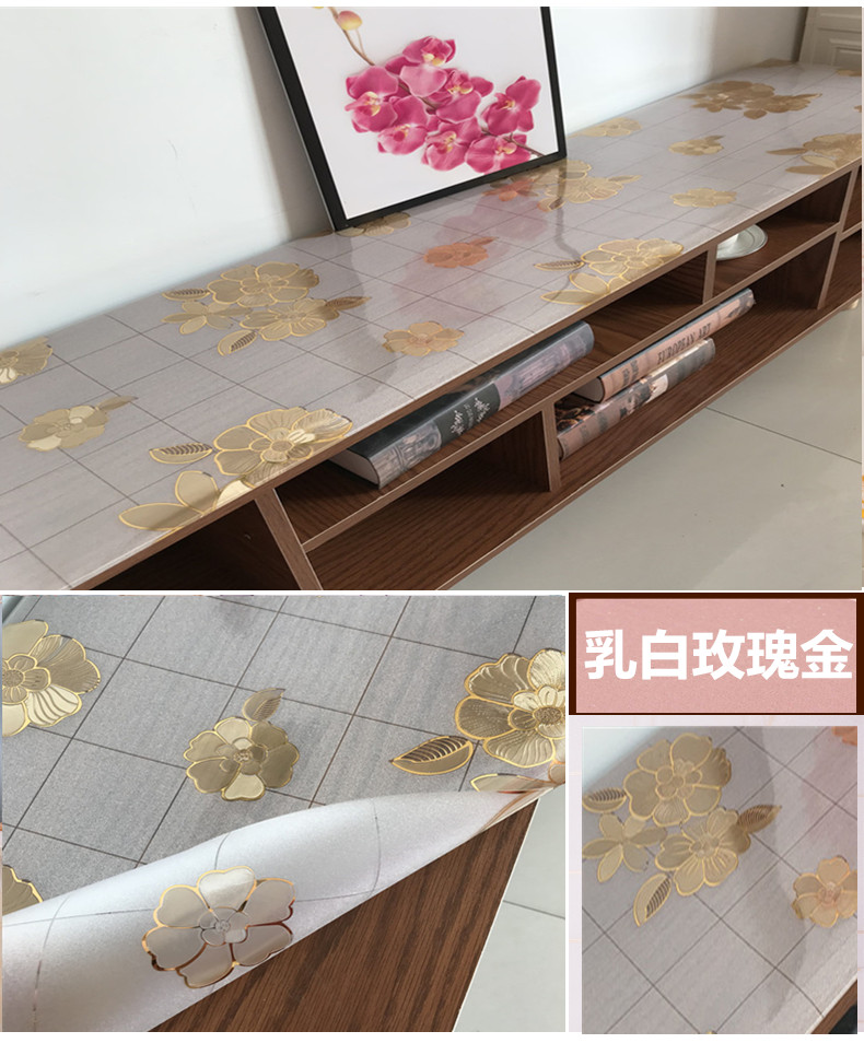 Kính mềm PVC màu khăn trải bàn không thấm nước chống vảy nhựa bàn vải bàn cà phê mat TV tủ khăn trải bàn - Khăn trải bàn khăn trải bàn màu đỏ