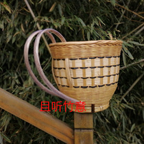 Bamboo round handmade basket bamboo basket flower arrangement basket shopping shopping basket storage basket frame farmhouse large Back Basket