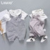 Quần áo trẻ em jumpsuit tay ngắn sơ sinh tam giác hè nữ 0 tuổi 1 bé 6 gói rắm phần tháng 3 mỏng - Áo liền quần shop quần áo trẻ em gần đây Áo liền quần