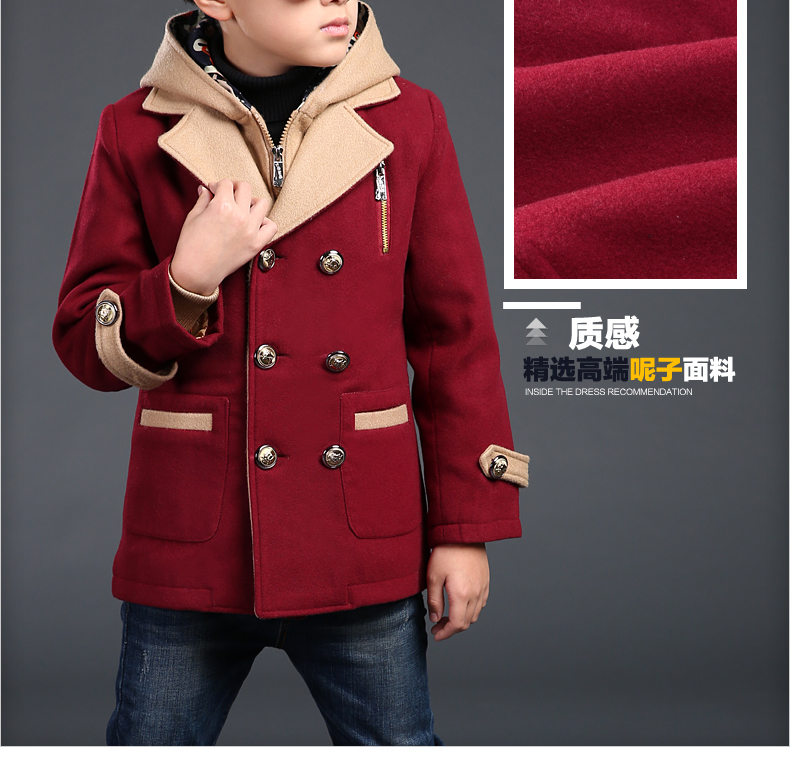 Manteau pour garcon en mélange - Ref 2161218 Image 36