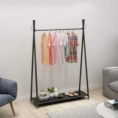 Drying rack folding balcony hanger floor rack single pole type indoor simple hanging clothes rack floor rack drying rack