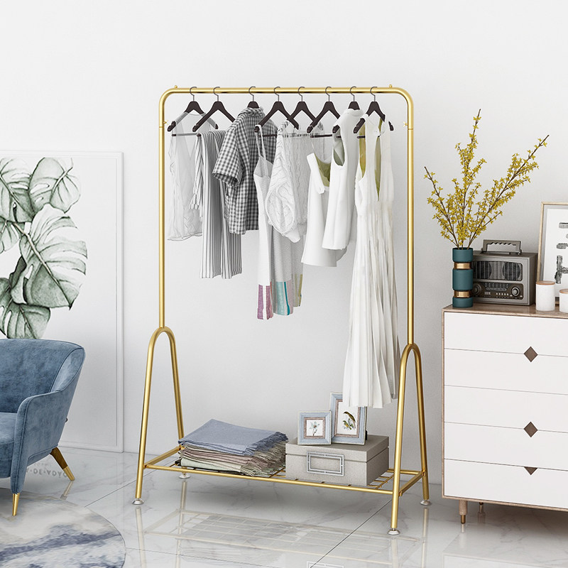 Indoor Clothes Hangers Landing bedrooms Drying Clothes Rods Single Pole Style Improvised Cloister minimalist Home Hanging Clothes Racks